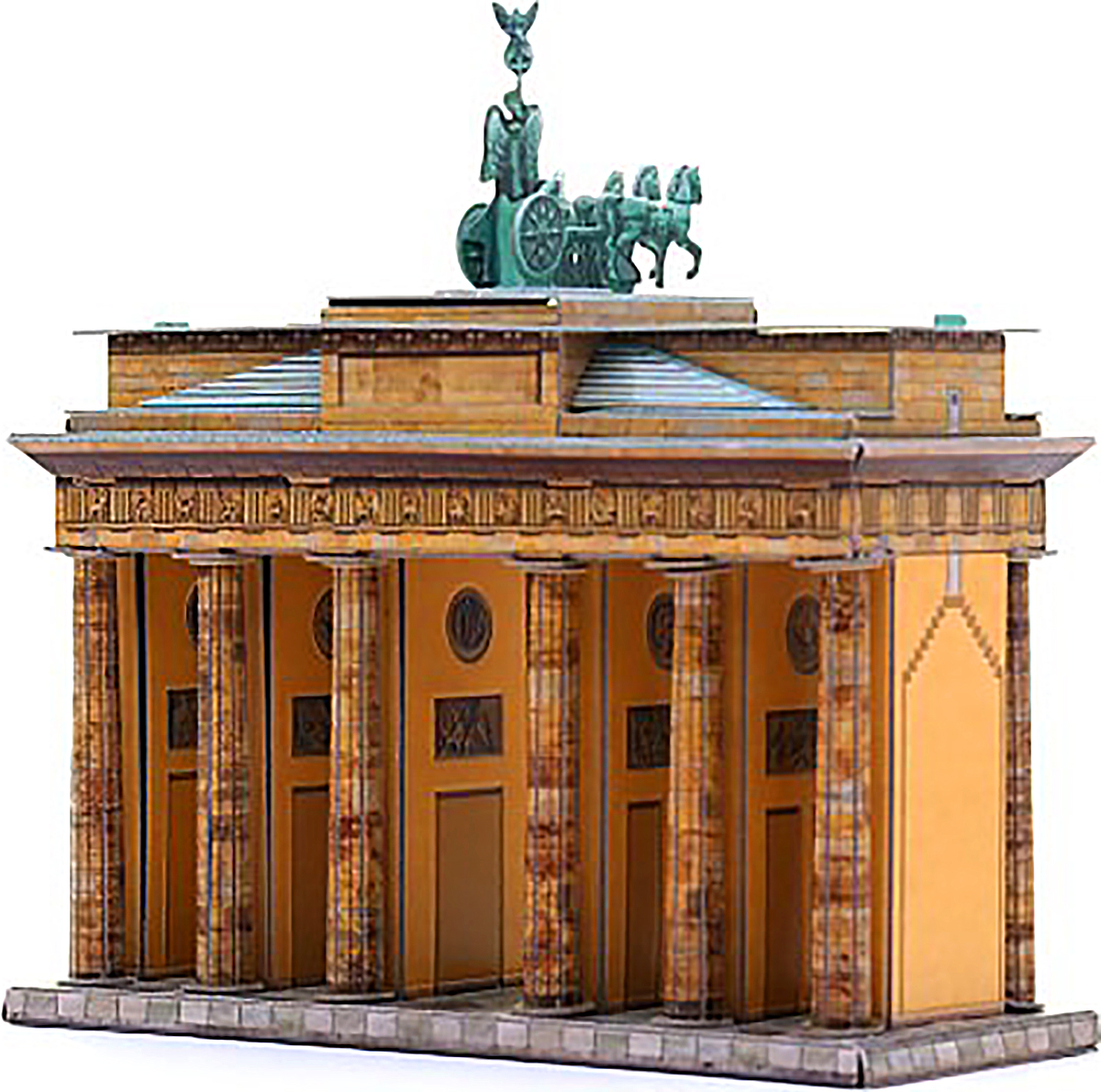 3D Puzzle KARTONMODELLBAU Papier Modell Geschenk Idee Spielzeug Brandenburger Tor